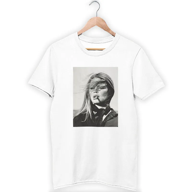 Brigitte Bardot Smoking Photo T Shirt