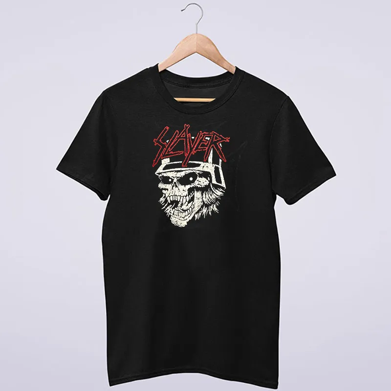 Vintage Retro Skull Rock Slayer T Shirt