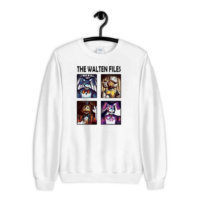 White Sweatshirt Characters The Walten Files Merch