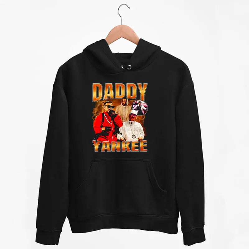 Black Hoodie 90s Vintage Daddy Yankee Merch Shirt