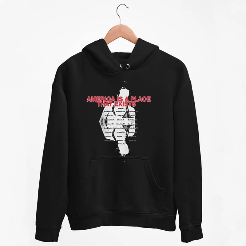 Black Hoodie America Is A Place Tour Glaive Merch Shirt