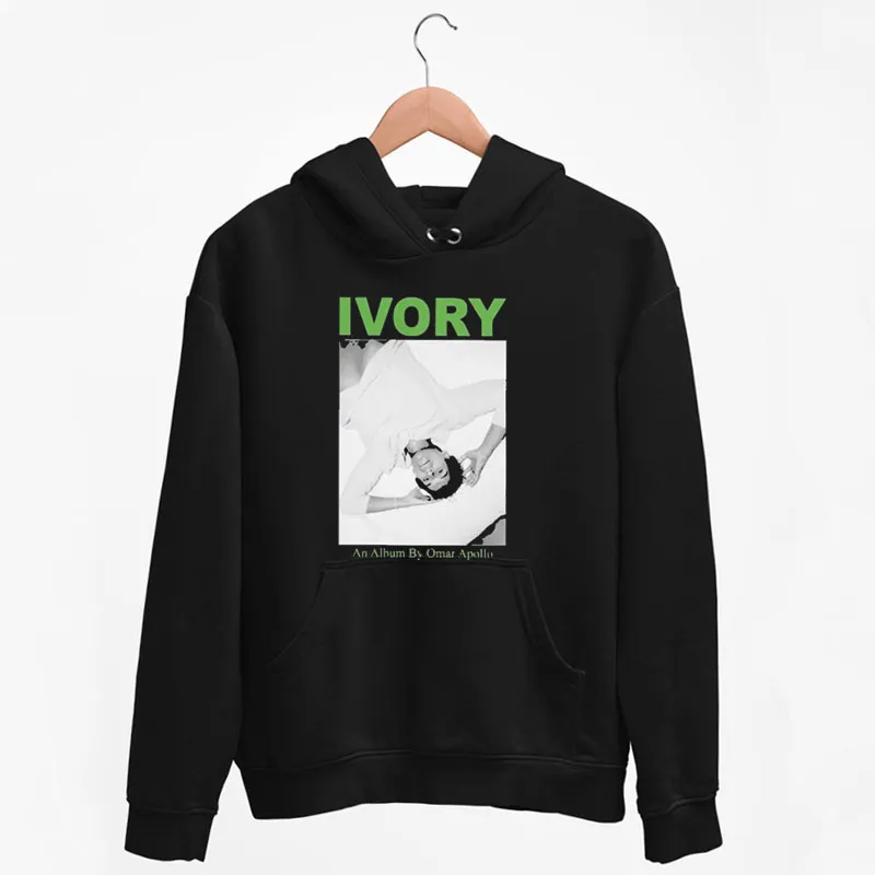 Black Hoodie Ivory Album Omar Apollo Shirt