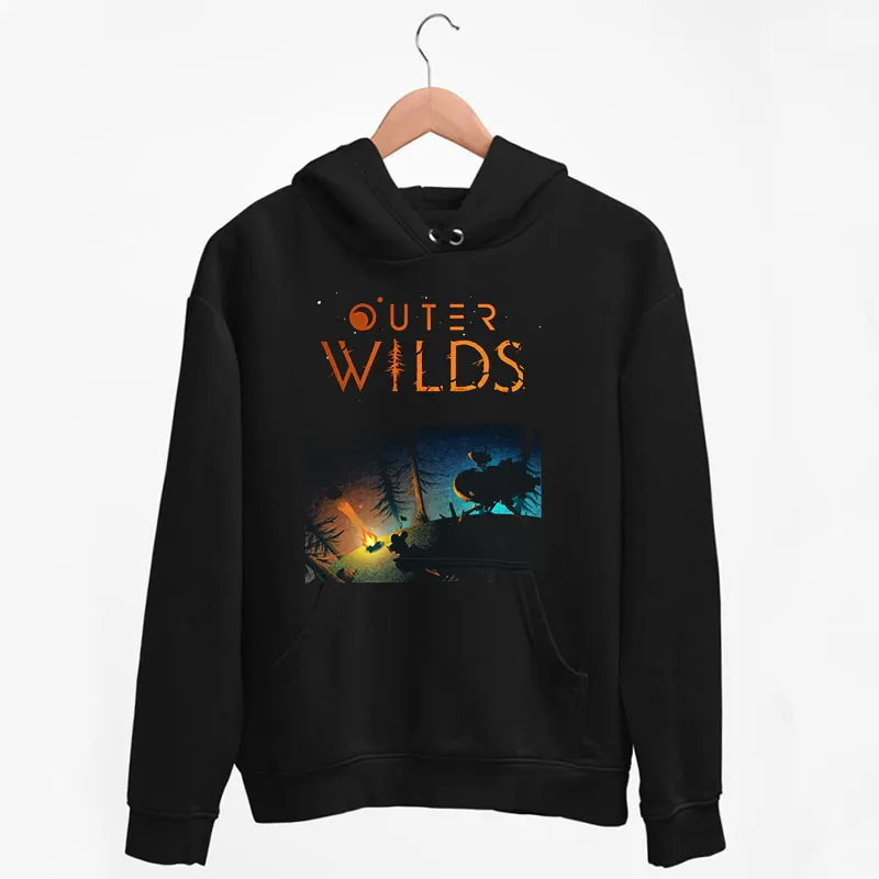 Black Hoodie Retro Space Outer Wilds Shirt