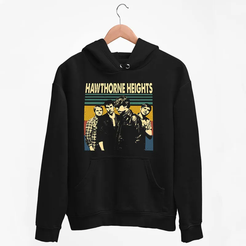 Black Hoodie Retro Vintage Hawthorne Heights Shirt