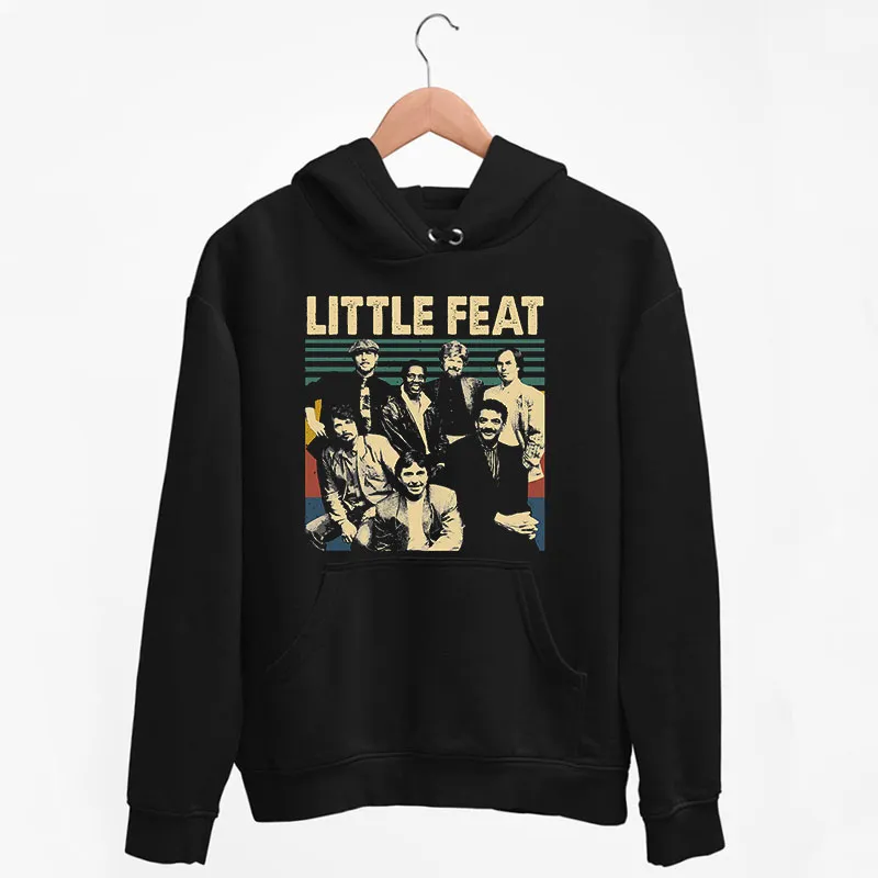 Black Hoodie Retro Vintage Little Feat T Shirts