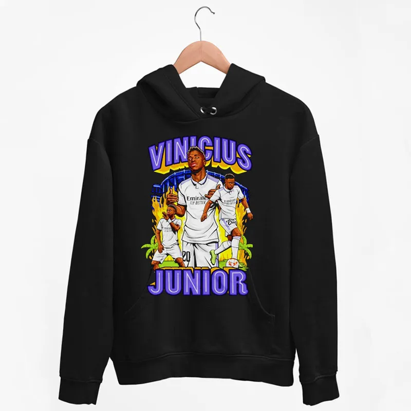 Black Hoodie Retro Vintage Vinicius Junior T Shirt