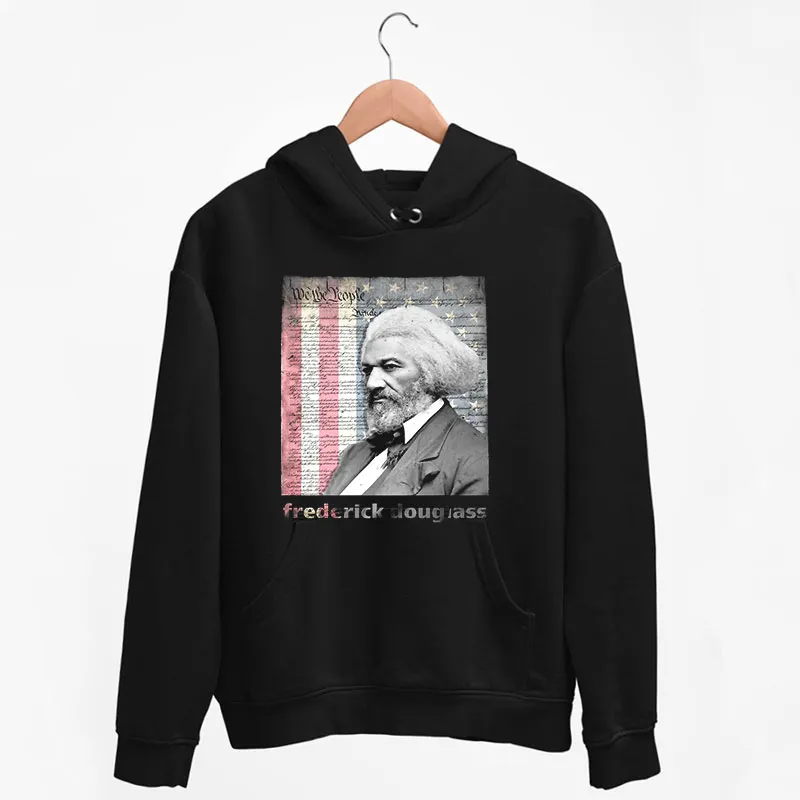 Black Hoodie Vintage Inspired Frederick Douglass T Shirt
