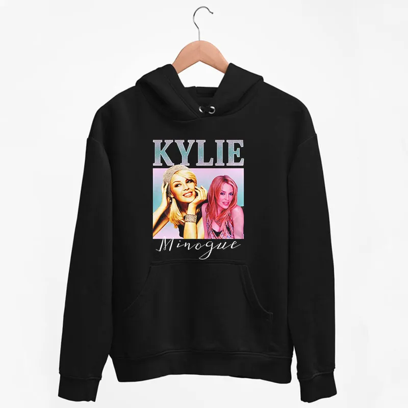 Black Hoodie Vintage Inspired Kylie Minogue Shirt