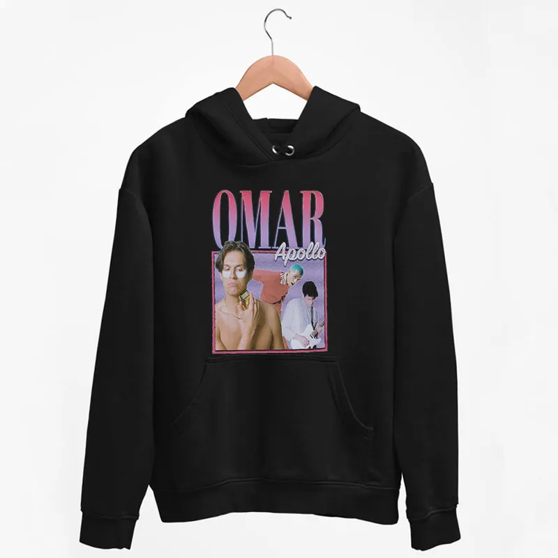 Black Hoodie Vintage Inspired Omar Apollo Merch Shirt