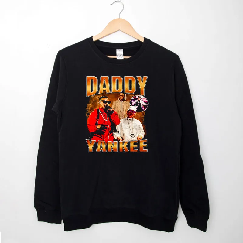 Black Sweatshirt 90s Vintage Daddy Yankee Merch Shirt