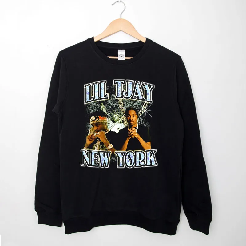 Black Sweatshirt 90s Vintage Hip Hop Lil Tjay Merch Shirt