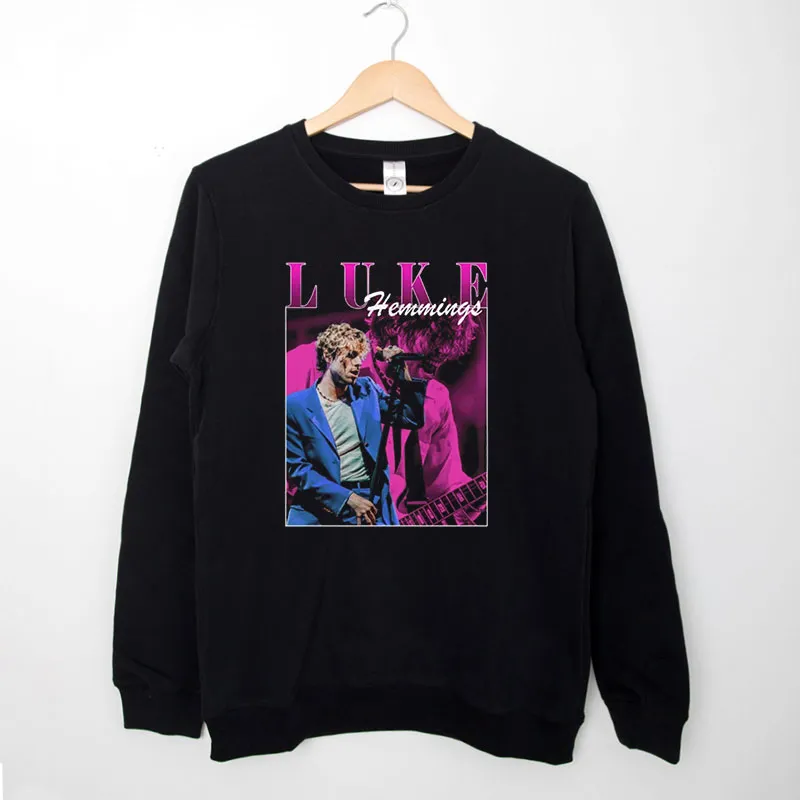 Black Sweatshirt 90s Vintage Luke Hemmings Merch Shirt