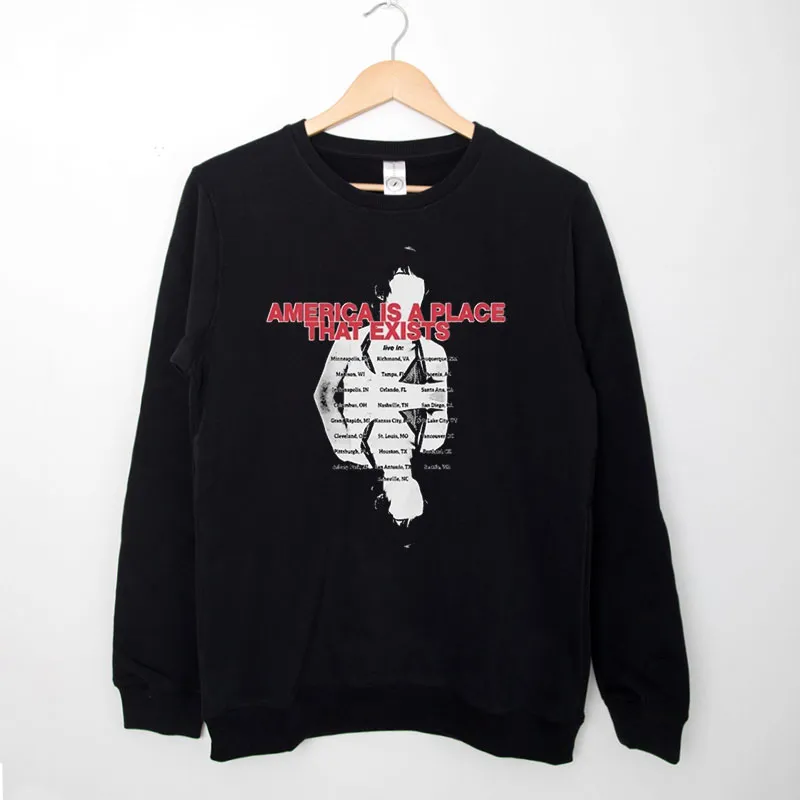Black Sweatshirt America Is A Place Tour Glaive Merch Shirt