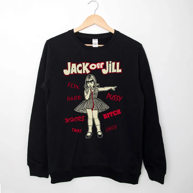 Black Sweatshirt Children 5 And Up Jack Off Jill Shirt