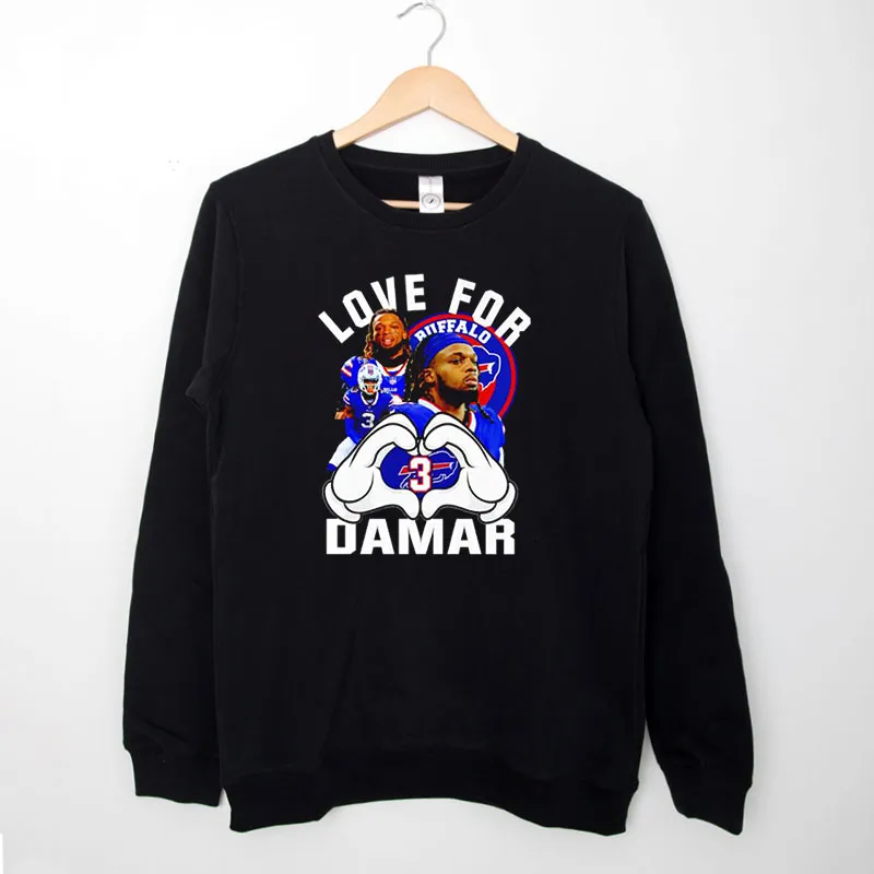 Black Sweatshirt Funny Love For Damar Tshirt