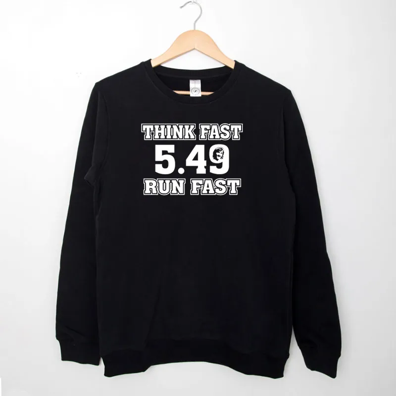 Black Sweatshirt Funny Think Fast Run Fast Chad Powers Shirt