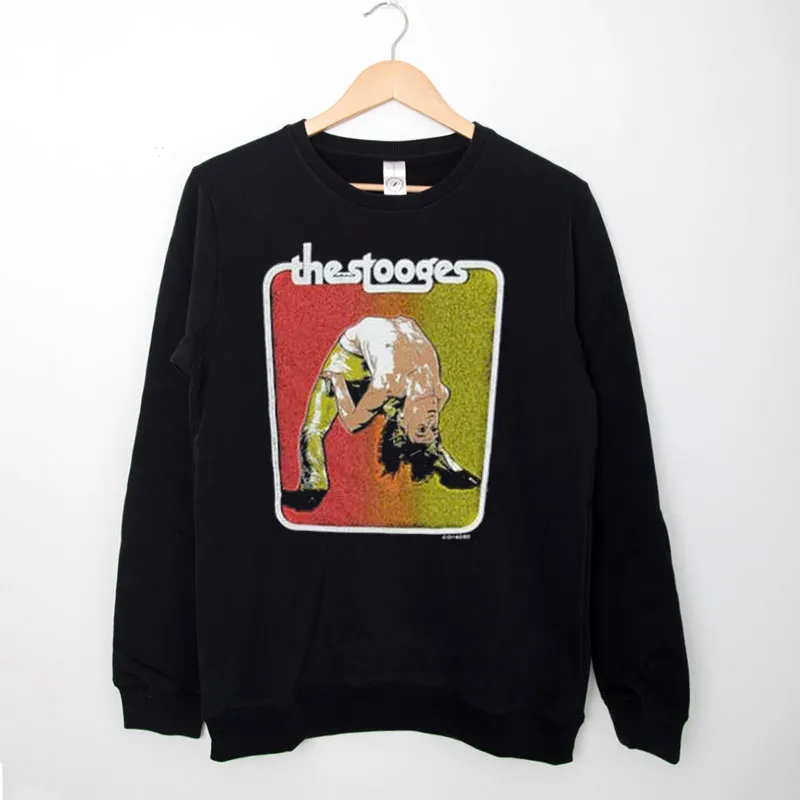 Black Sweatshirt Iggy Pop Bent Double The Stooges T Shirt