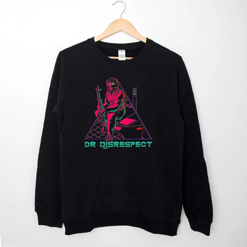 Black Sweatshirt Retro Dr Disrespect Merchandise Shirt