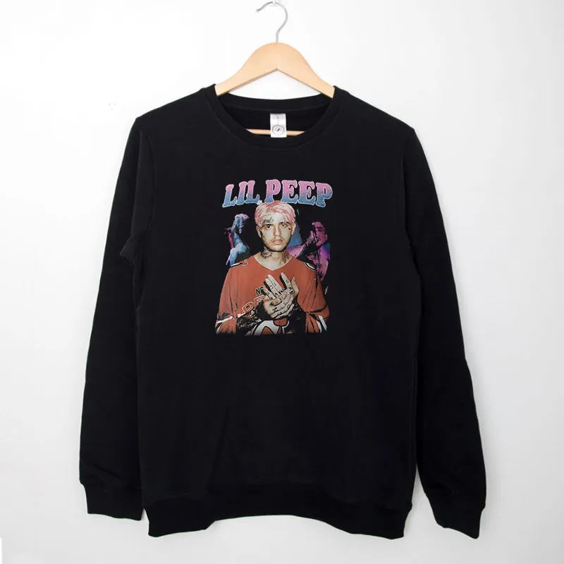 Black Sweatshirt Retro Rapper Lil Peep Merch Shirt