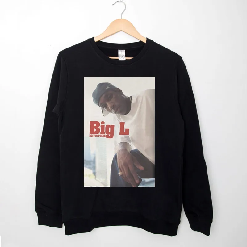 Black Sweatshirt Retro Rest In Peace Big L T Shirt