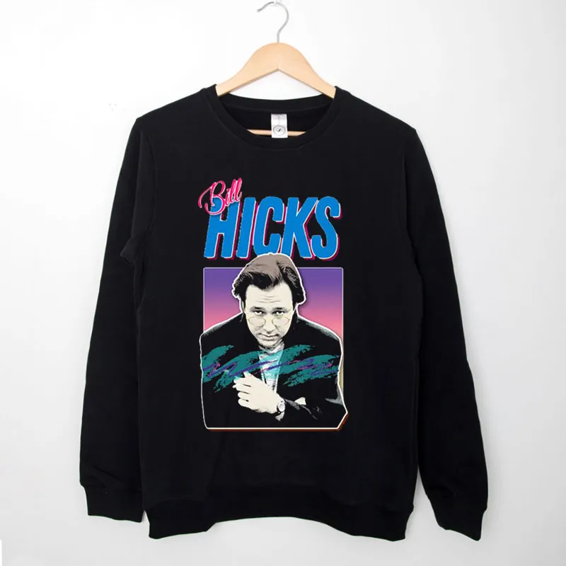 Black Sweatshirt Retro Vintage Bill Hicks Shirt
