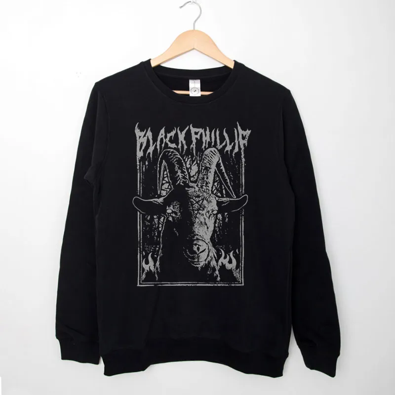 Black Sweatshirt Retro Vintage Black Phillip Shirt
