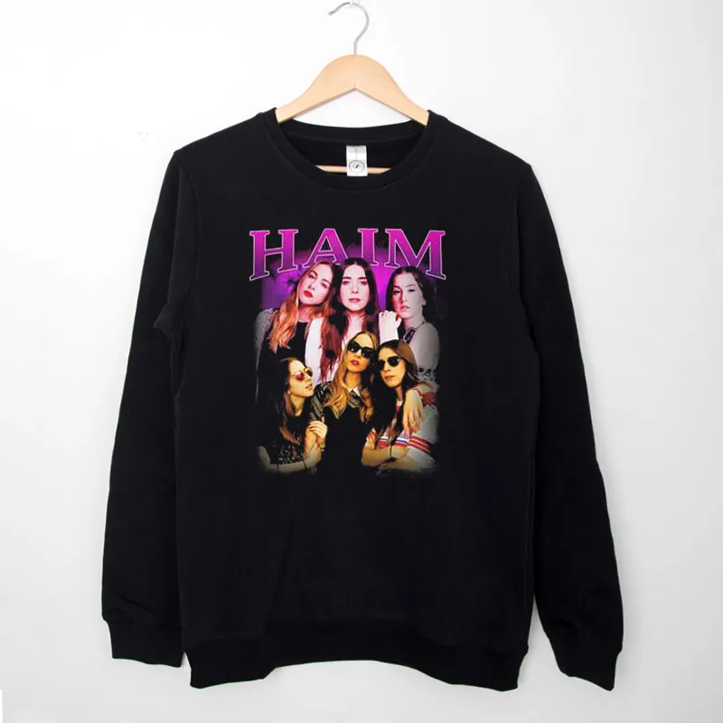 Black Sweatshirt Retro Vintage Haim Merch Shirt