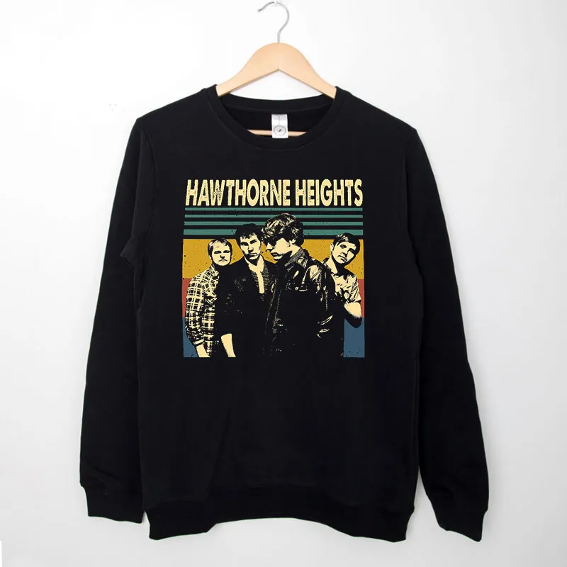 Black Sweatshirt Retro Vintage Hawthorne Heights Shirt