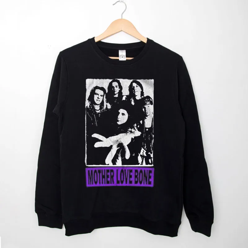 Black Sweatshirt Retro Vintage Mother Love Bone T Shirt