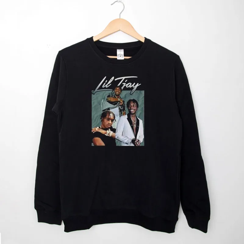 Black Sweatshirt Retro Vintage Rapper Lil Tjay Merch Shirt