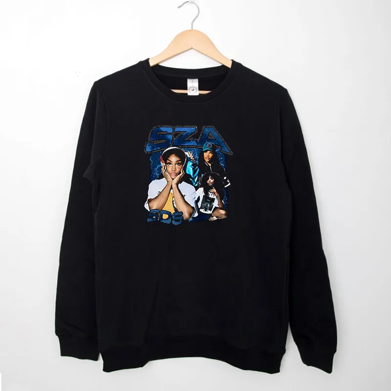 Black Sweatshirt Retro Vintage Sza Merch Sos Shirt