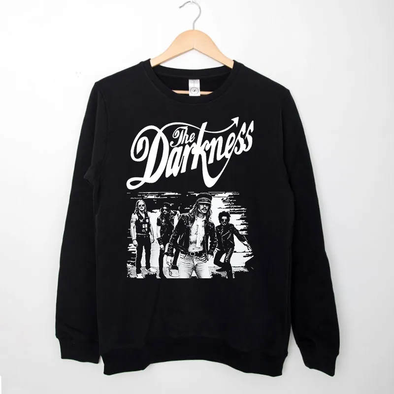 Black Sweatshirt Retro Vintage The Darkness T Shirt
