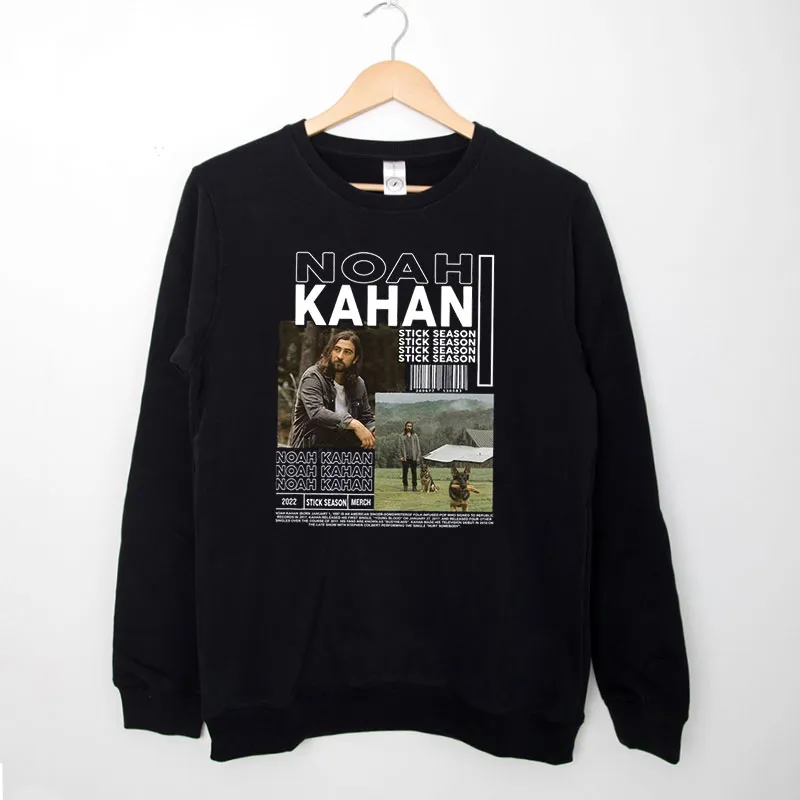 Black Sweatshirt Sticky Season Tour Noah Kahan Merch Shirt