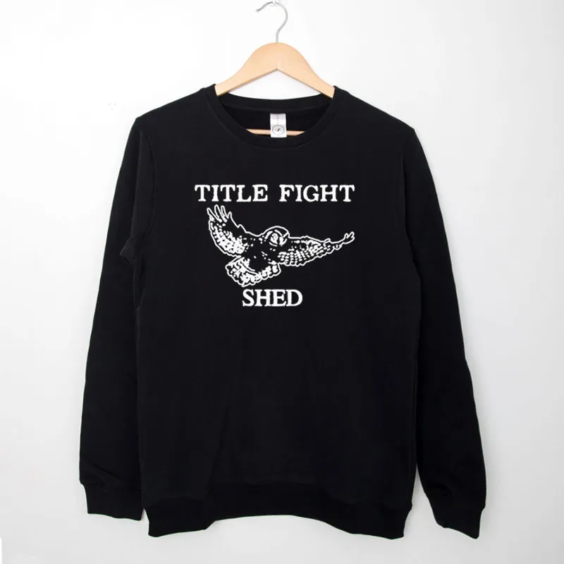 Black Sweatshirt Title Fight Merch Shed Owl Shirt