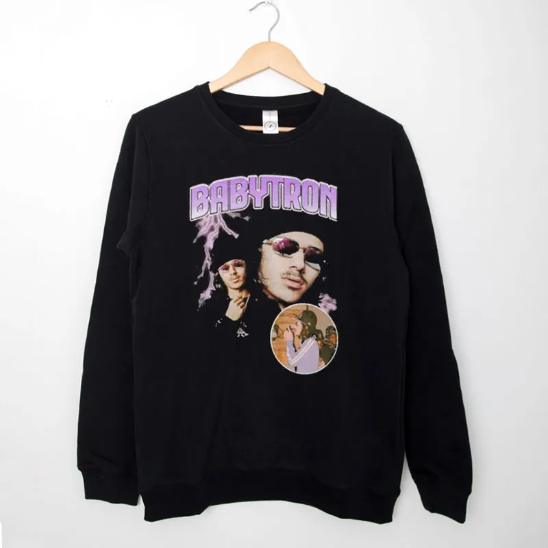 Black Sweatshirt Vintage Inspired Babytron Merch Shirt