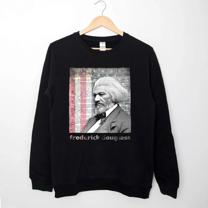 Black Sweatshirt Vintage Inspired Frederick Douglass T Shirt