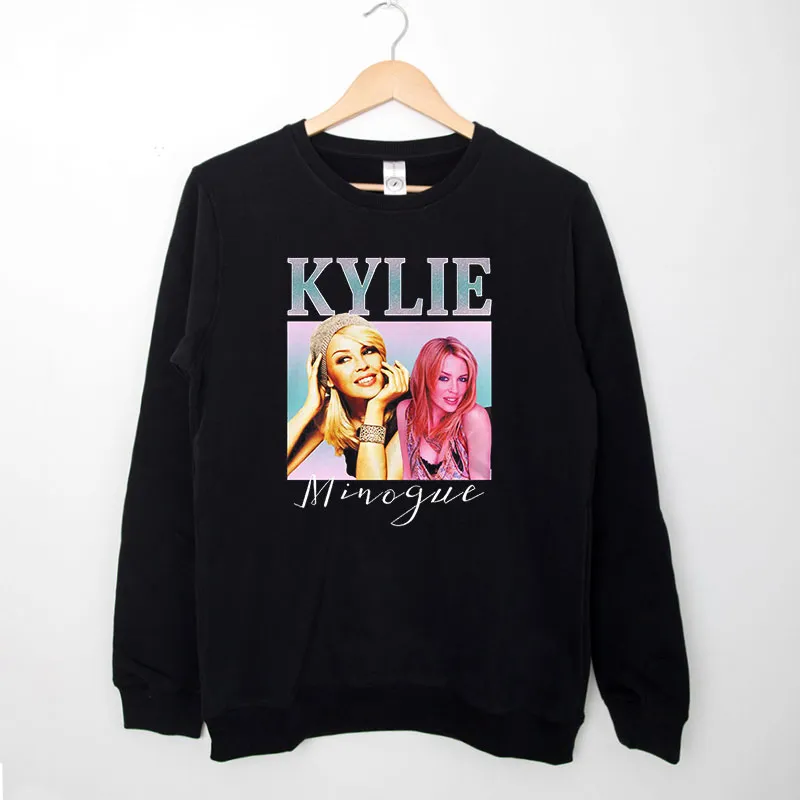Black Sweatshirt Vintage Inspired Kylie Minogue Shirt