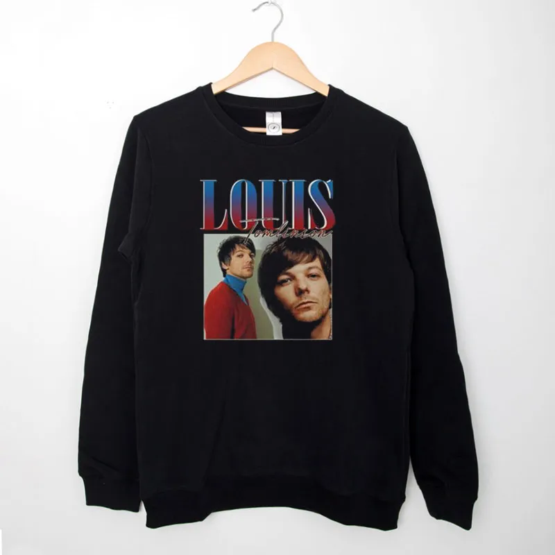 Black Sweatshirt Vintage Inspired Louis Tomlinson Merch Shirt