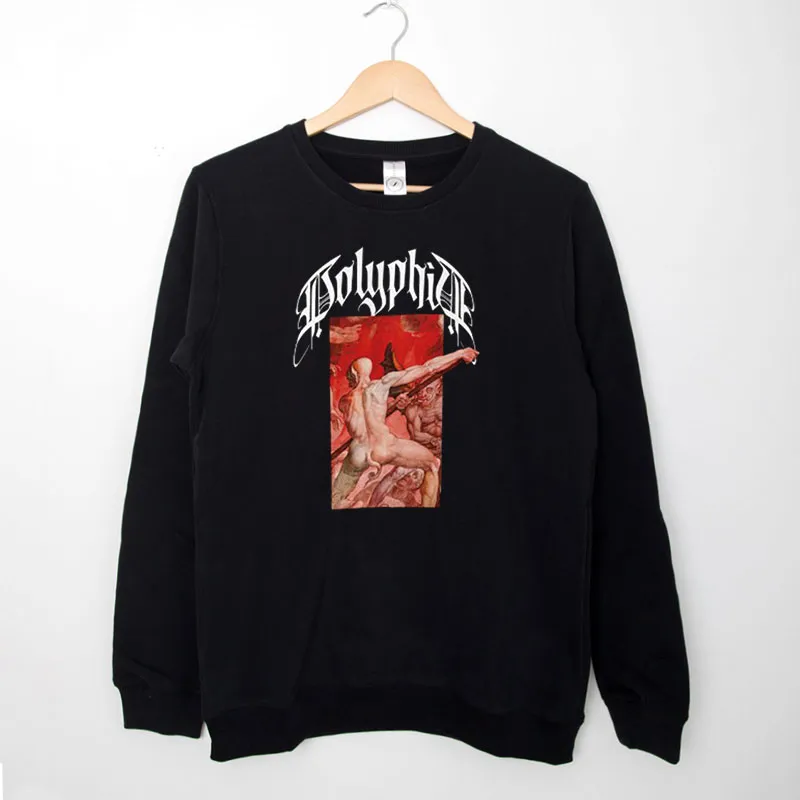 Black Sweatshirt Vintage Inspired Polyphia Merch Shirt