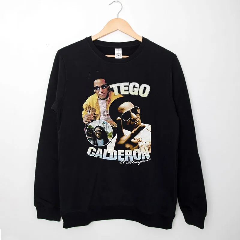 Black Sweatshirt Vintage Inspired Tego Calderon Shirt