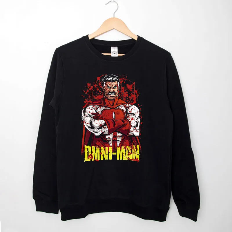 Black Sweatshirt Vintage Inspired Thr Fight Omni Man Shirt