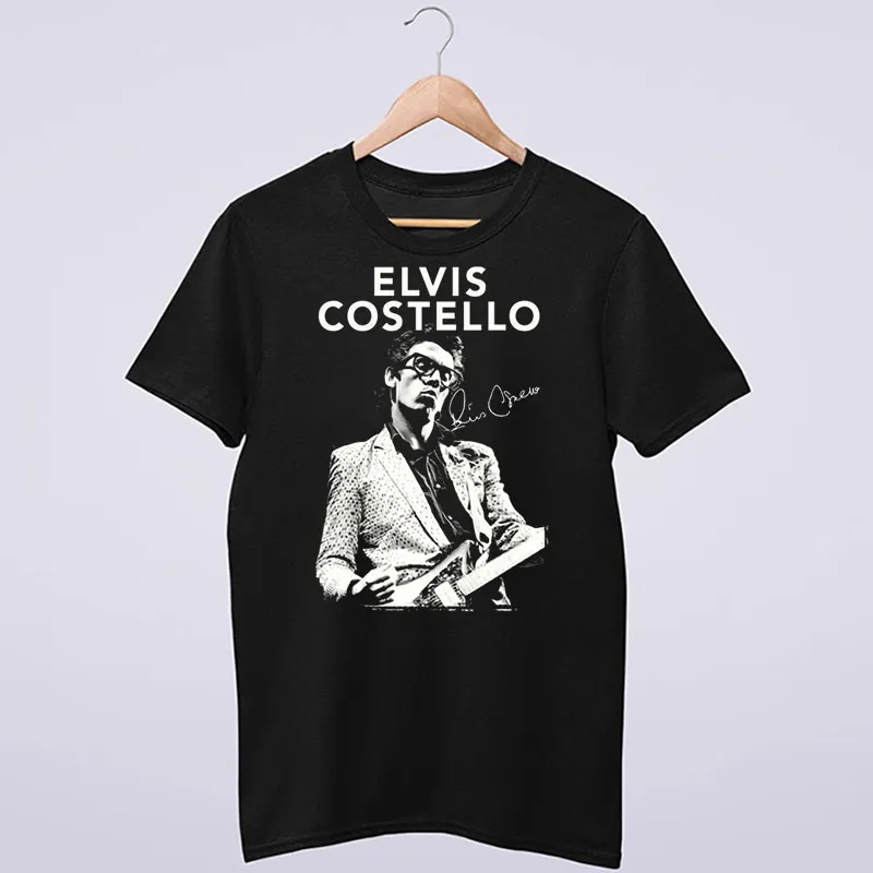 Vintage With Guitar Elvis Costello T Shirt