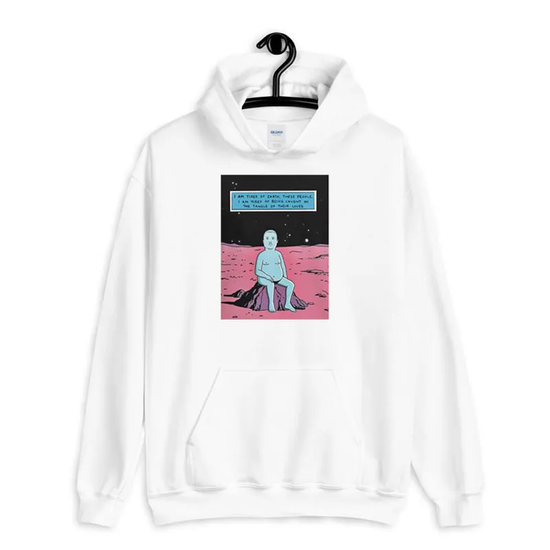 White Hoodie Bobby Hill X Dr Manhattan King Of The Hill T Shirt