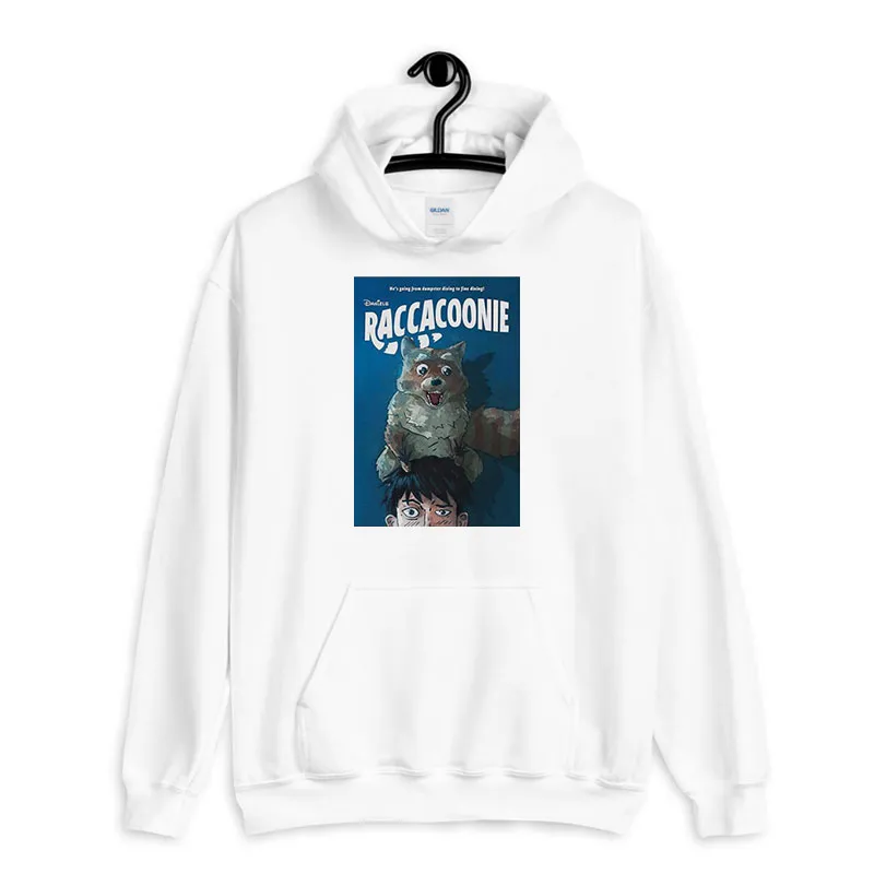 White Hoodie Funny Everything Everywhere All At Once Raccacoonie Shirt