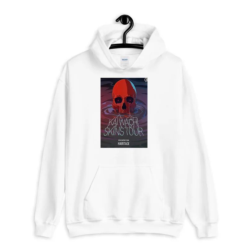 White Hoodie Skins Tour With Support From Hairitage Kai Wachi Merch Shirt