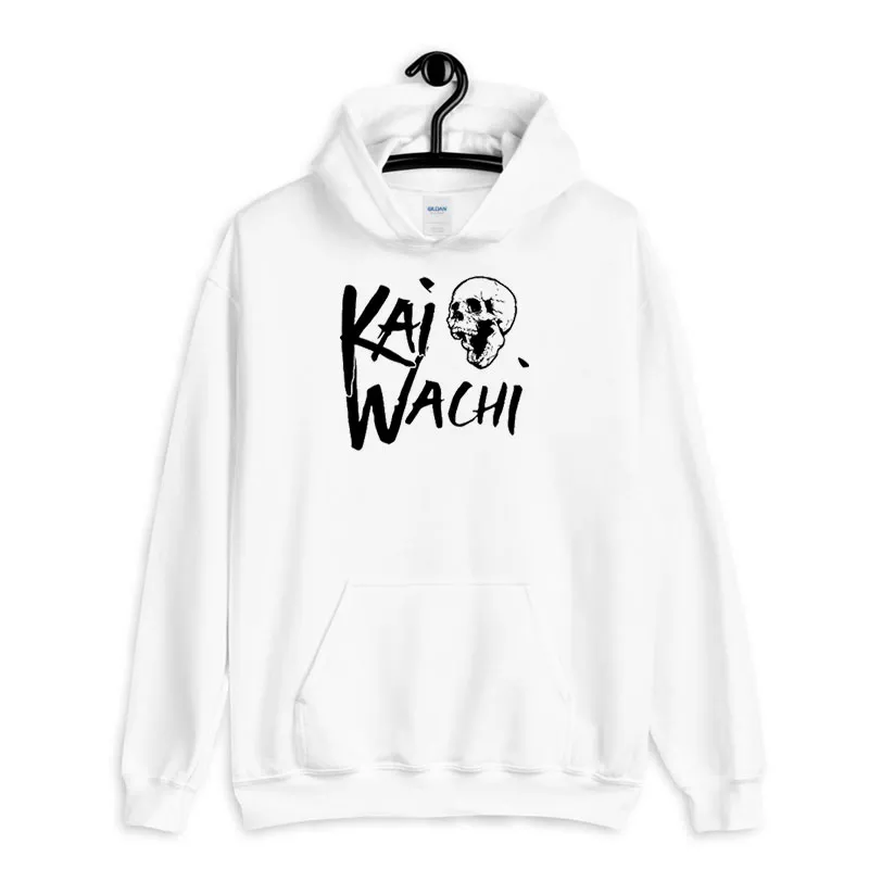 White Hoodie Skull Team Kai Wachi Merch Shirt