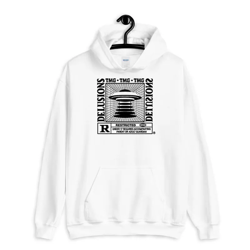 White Hoodie Tiny Meat Gang Delusions Tmg Merch Shirt Two Side Print