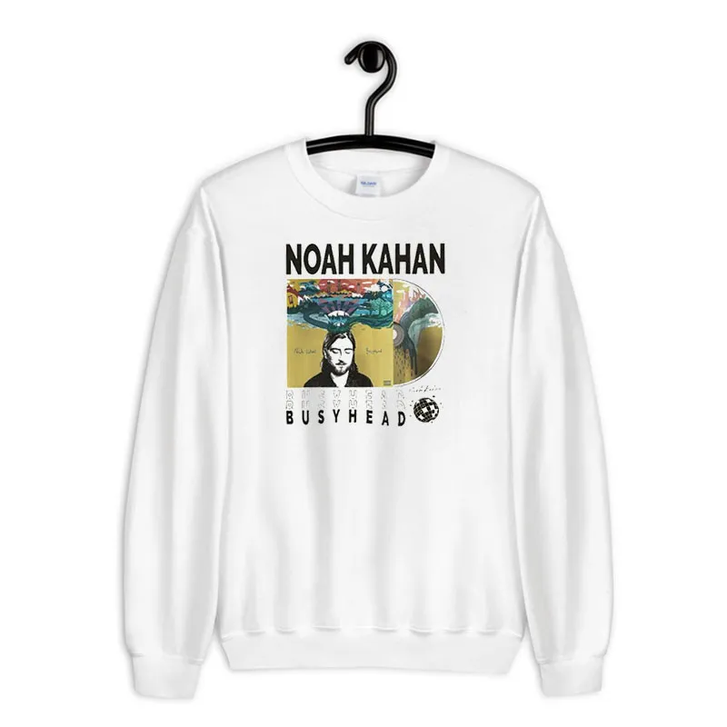 White Sweatshirt Busy Head Noah Kahan Merch Shirt