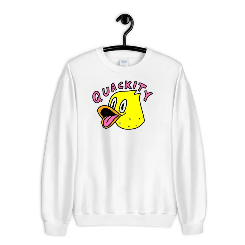 White Sweatshirt Funny Duck Quackity Merch Shirt
