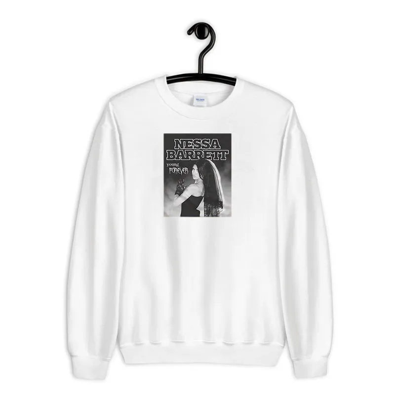 White Sweatshirt Retro Tour Nessa Barrett Merch Shirt